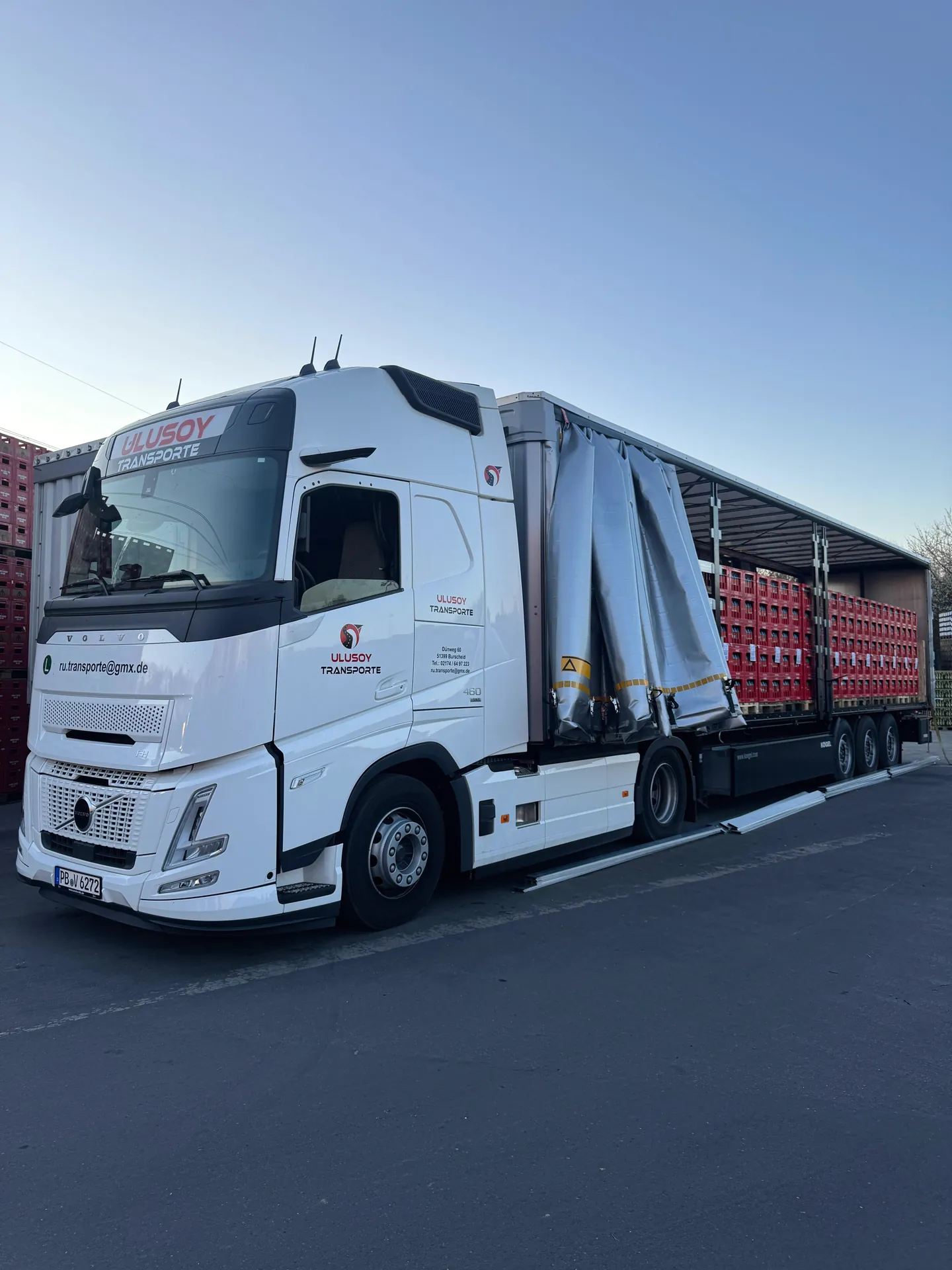Planenzug von Ulusoy Transporte